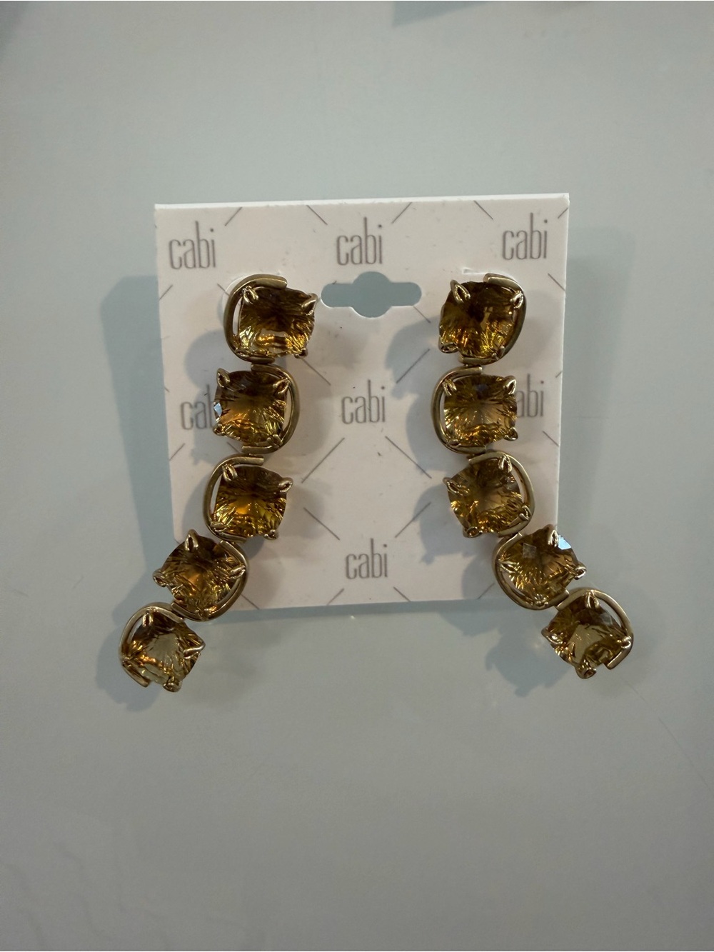 Never Worn CAbi Topaz Statement Earrings